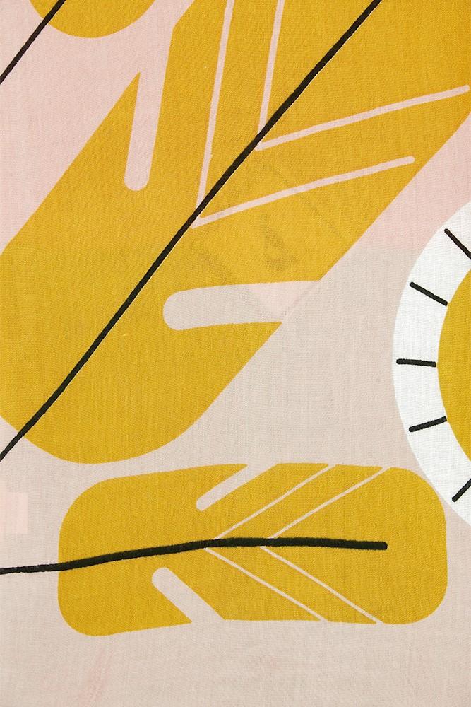 Abbacino Pañuelo de mujer con estampado floral en amarillo Rebajas de fin de temporada