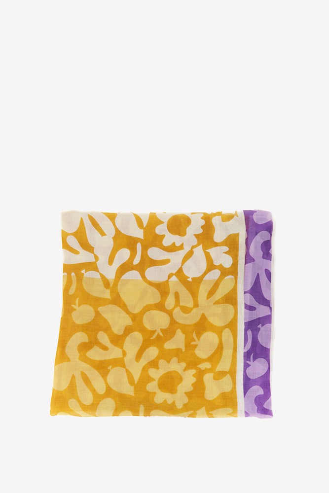 Abbacino Pañuelo de mujer con estampado animal print en amarillo Precio ultrabajo