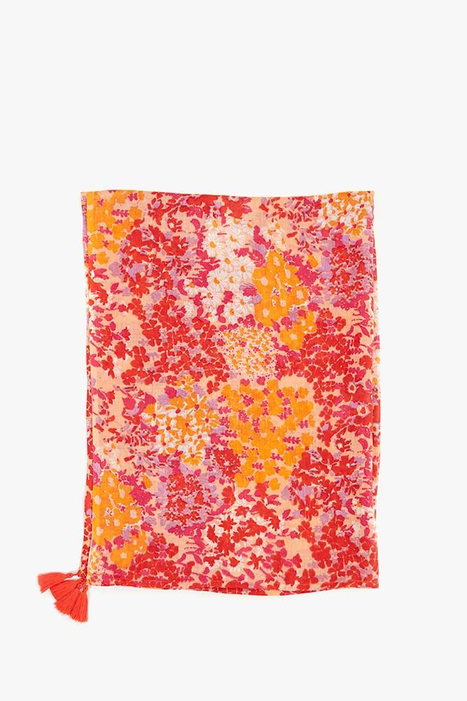 Abbacino Pañuelo de mujer con estampado floral mini rojo 2025