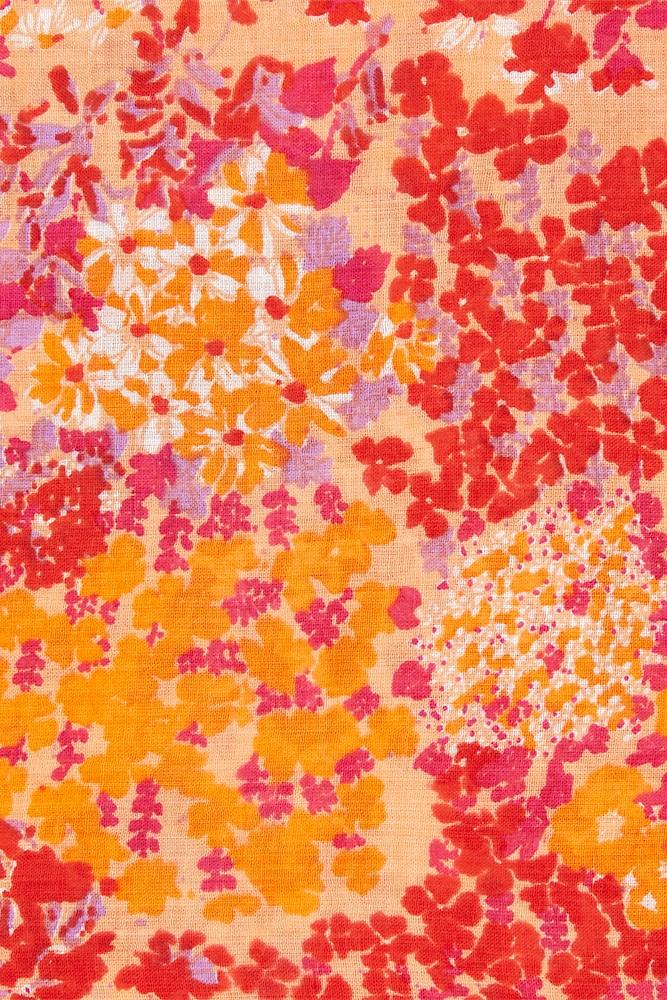 Abbacino Pañuelo de mujer con estampado floral mini rojo 2025