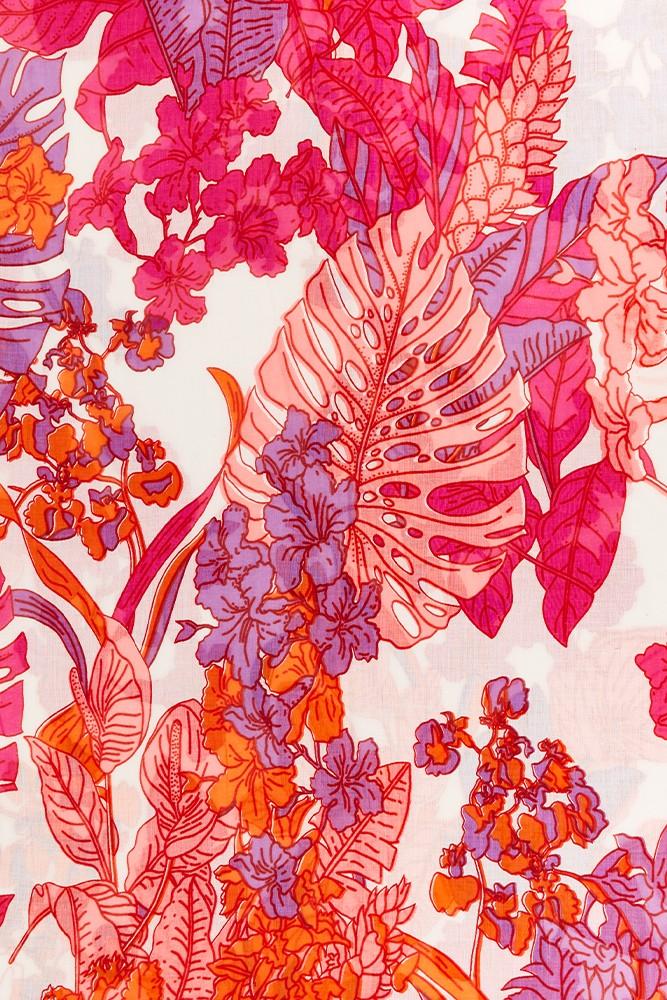 Abbacino Pañuelo de viscosa con estampado floral en tonos fucsia En línea