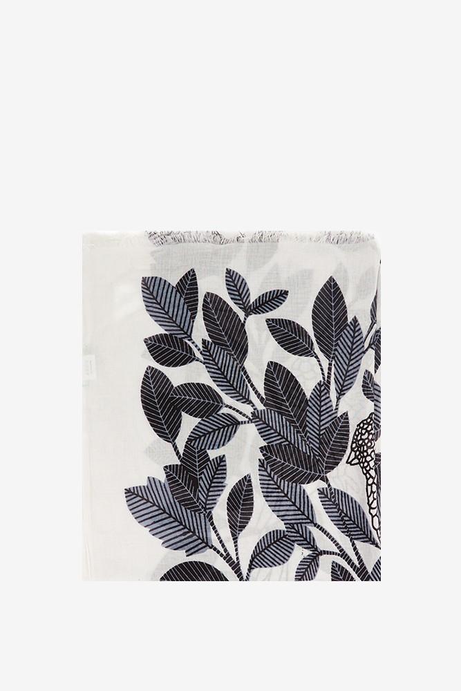 Abbacino Pañuelo de viscosa con estampado natural en tonos grises Outlet