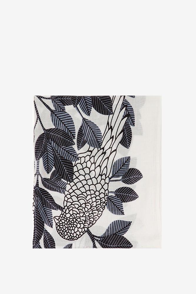 Abbacino Pañuelo de viscosa con estampado natural en tonos grises Outlet