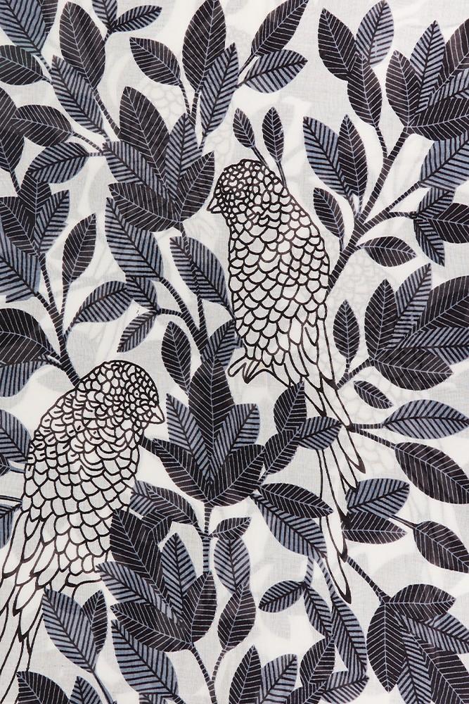 Abbacino Pañuelo de viscosa con estampado natural en tonos grises Outlet