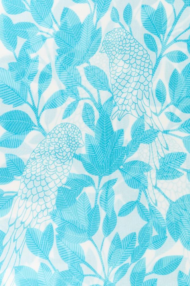 Abbacino Pañuelo de viscosa con estampado natural en tonos turquesa Outlet online