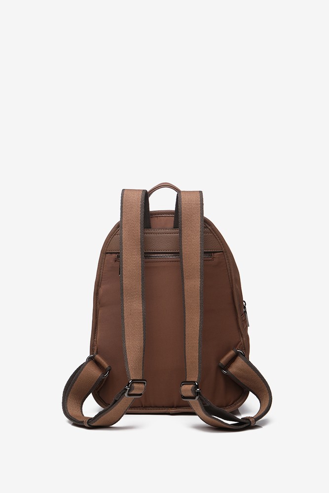 Abbacino Mochila de mujer para i-Pad en nylon acolchado en taupe Tienda