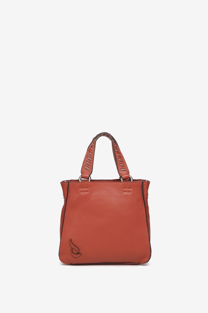Abbacino Bandolera de piel en naranja COMPRAR AHORA