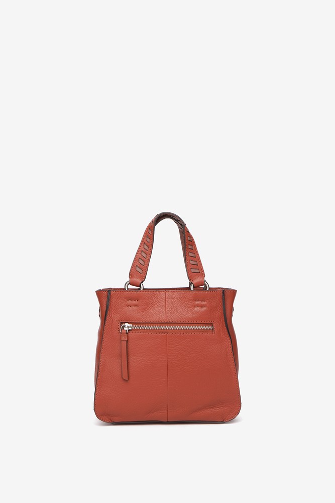 Abbacino Bandolera de piel en naranja COMPRAR AHORA