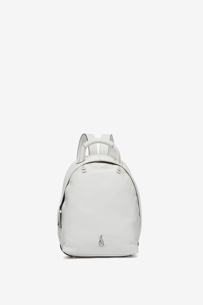Abbacino Mochila de piel en blanco Oferta especial de fábrica