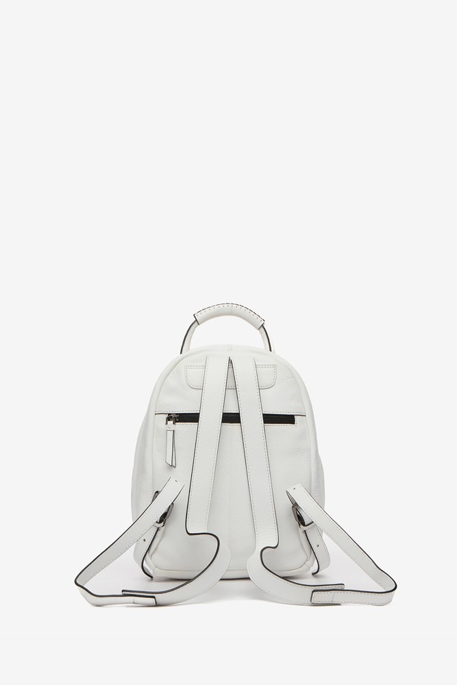 Abbacino Mochila de piel en blanco Oferta especial de fábrica