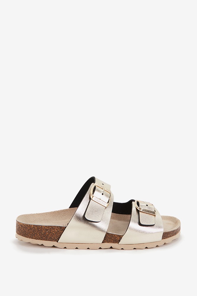 Abbacino Sandalia plana de mujer en beige perlado Promoción trimestral