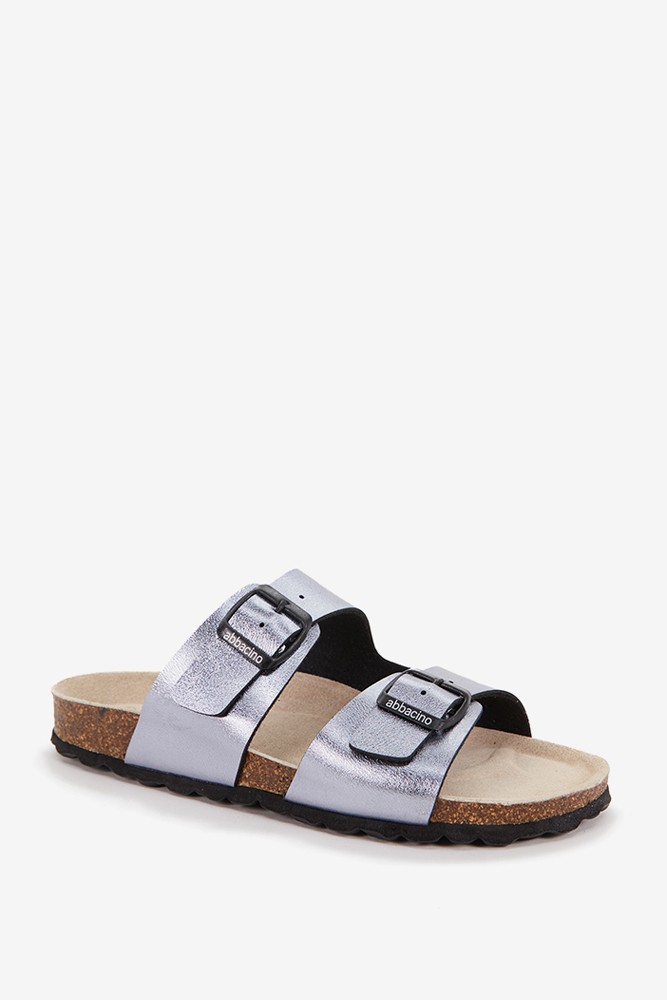 Abbacino Sandalia plana de mujer en plateado En oferta