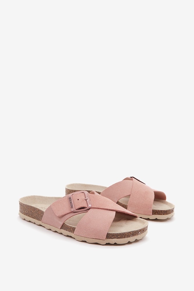 Abbacino Sandalia plana con hebilla de mujer en rosa Outlet