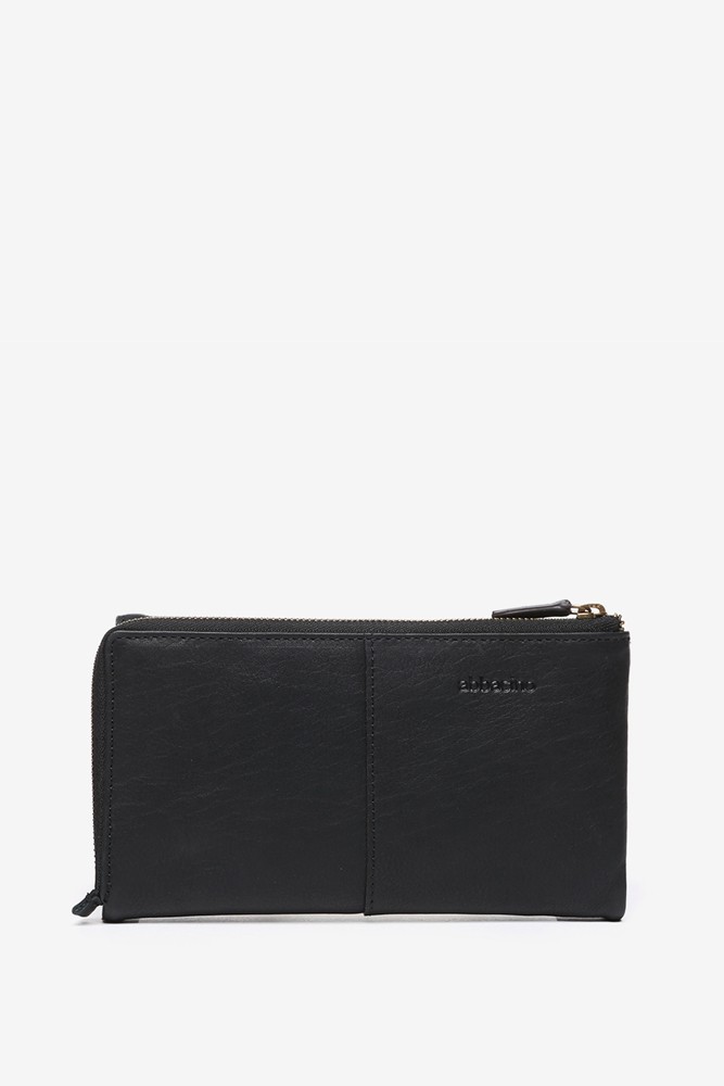 Abbacino Cartera grande con solapa en piel negra Descuento