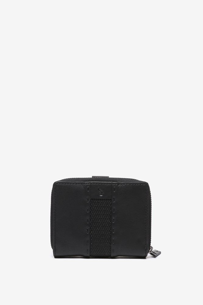 Abbacino Cartera pequeña en piel negra Mejor oferta