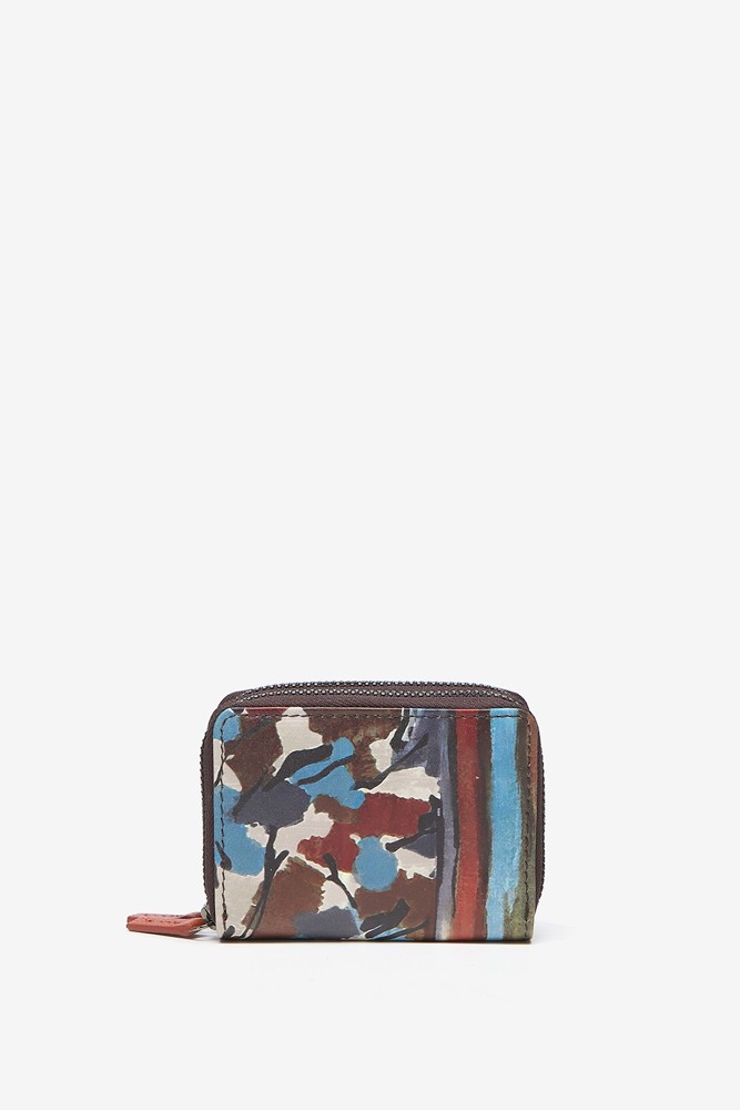 Abbacino Cartera pequeña en piel con estampado multicolor Oferta especial