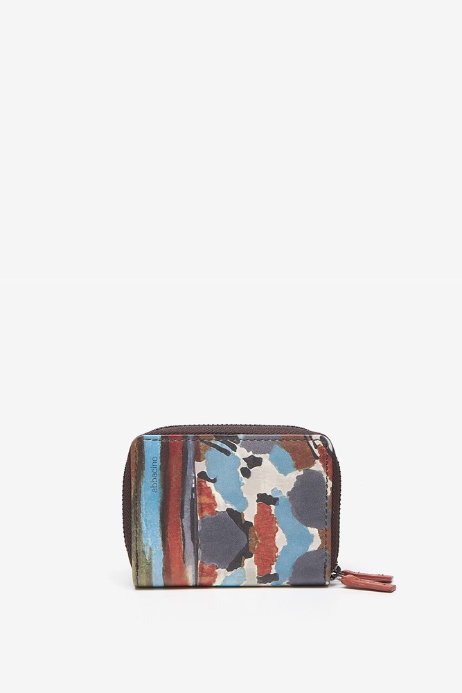 Abbacino Cartera pequeña en piel con estampado multicolor Oferta especial