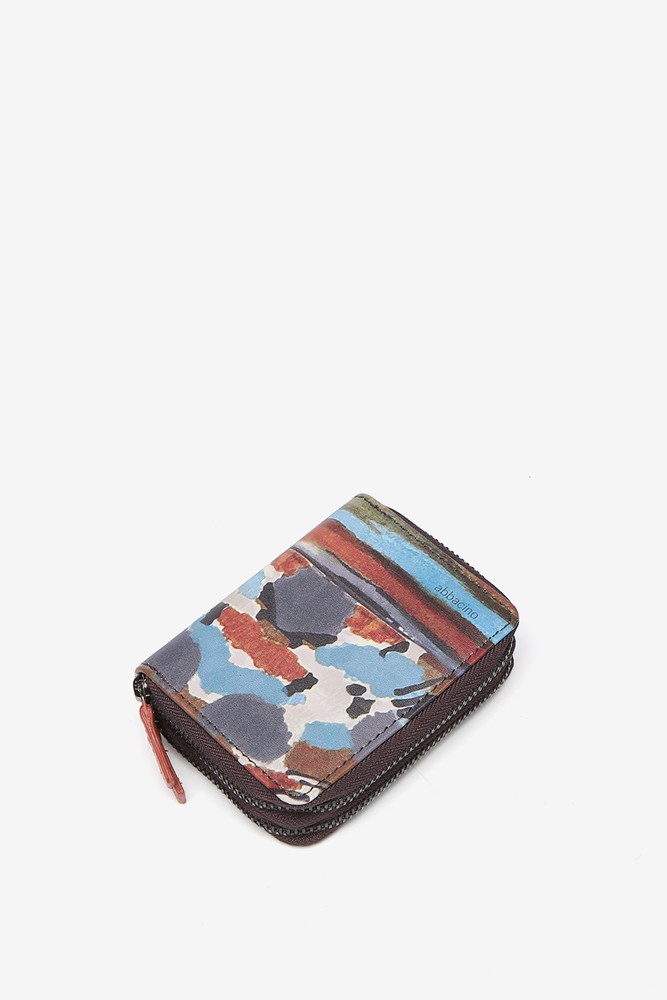 Abbacino Cartera pequeña en piel con estampado multicolor Oferta especial