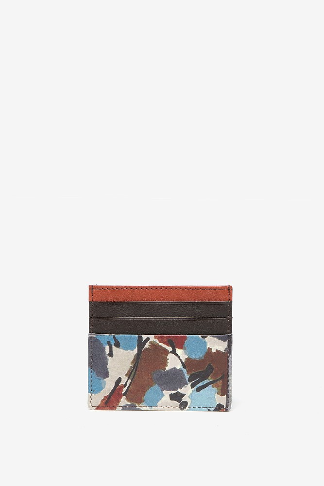 Abbacino Tarjetero en piel con estampado multicolor ÚLTIMAS EDICIONES