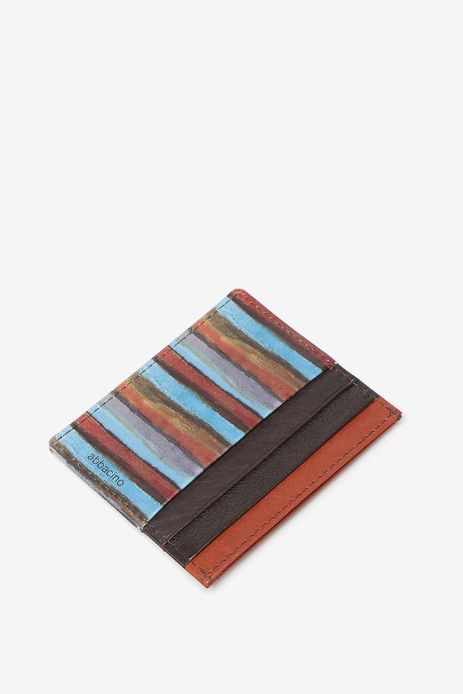Abbacino Tarjetero en piel con estampado multicolor ÚLTIMAS EDICIONES