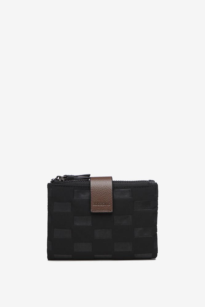 Abbacino Cartera pequeña de mujer en nylon acolchado negro Solo queda un día