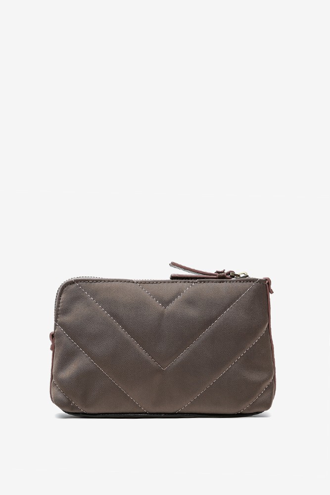 Abbacino Neceser plano de mujer de fieltro en marrón Oferta exclusiva