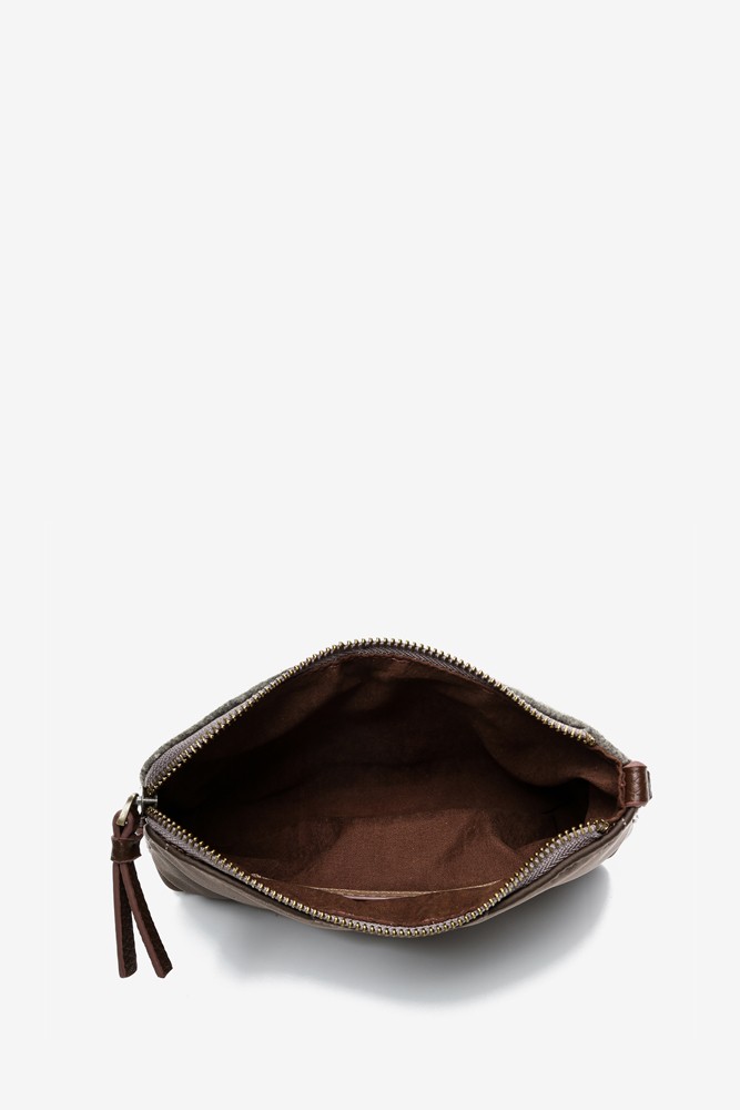 Abbacino Neceser plano de mujer de fieltro en marrón Oferta exclusiva