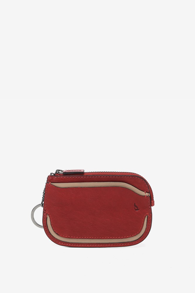 Abbacino Tarjetero en piel roja Ofertas de temporada