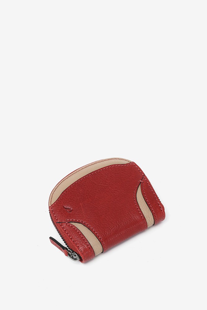 Abbacino Monedero en piel roja Rebajas de fin de temporada