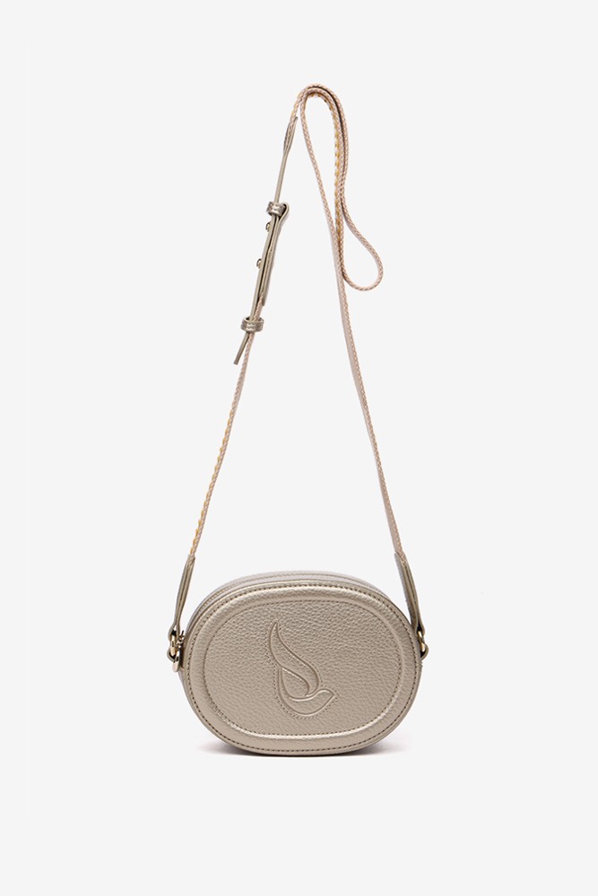 Abbacino Bandolera en materiales reciclados en dorado Outlet online