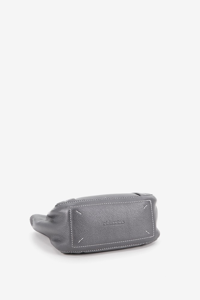 Abbacino Bolso de mano pequeño de piel en plata Ventas relámpago