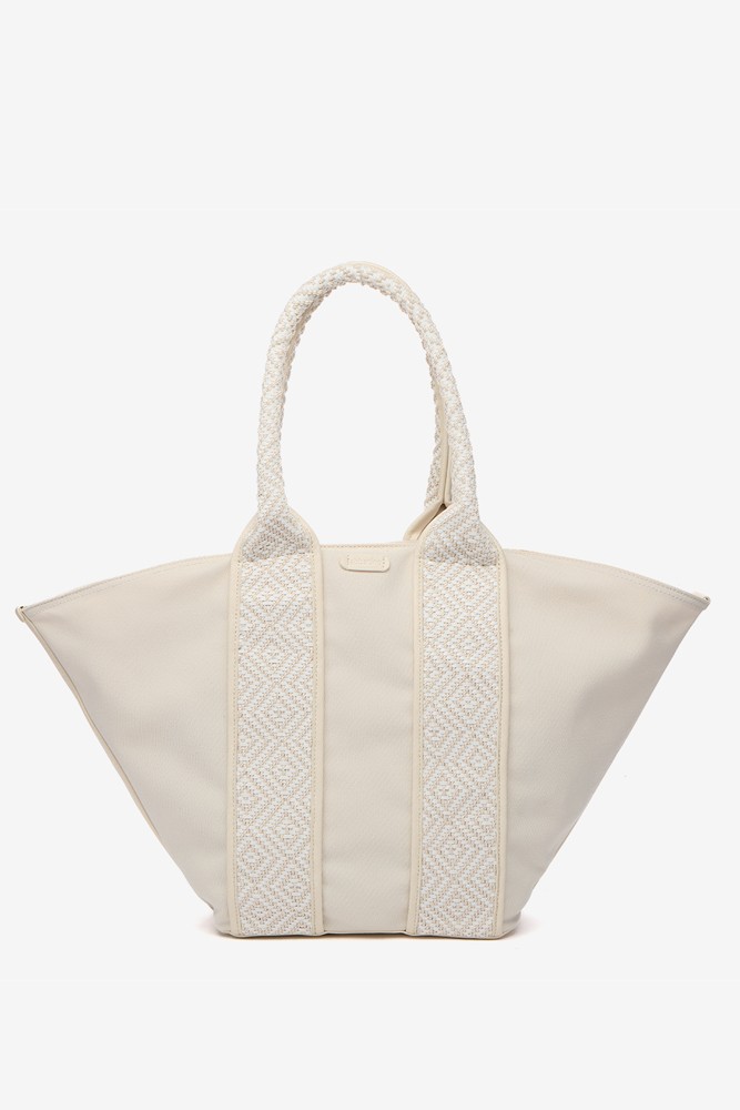 Abbacino Bolso shopper en materiales reciclados en beige Tienda