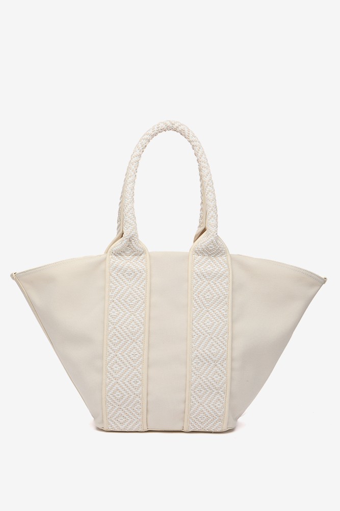 Abbacino Bolso shopper en materiales reciclados en beige Tienda