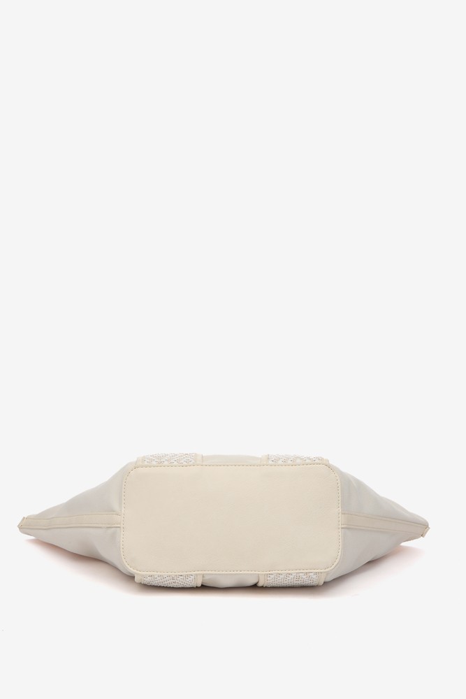 Abbacino Bolso shopper en materiales reciclados en beige Tienda