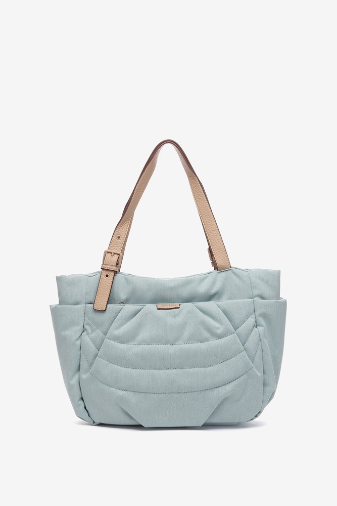 Abbacino Bolso shopper en materiales reciclados y acolchados azul Envío gratis