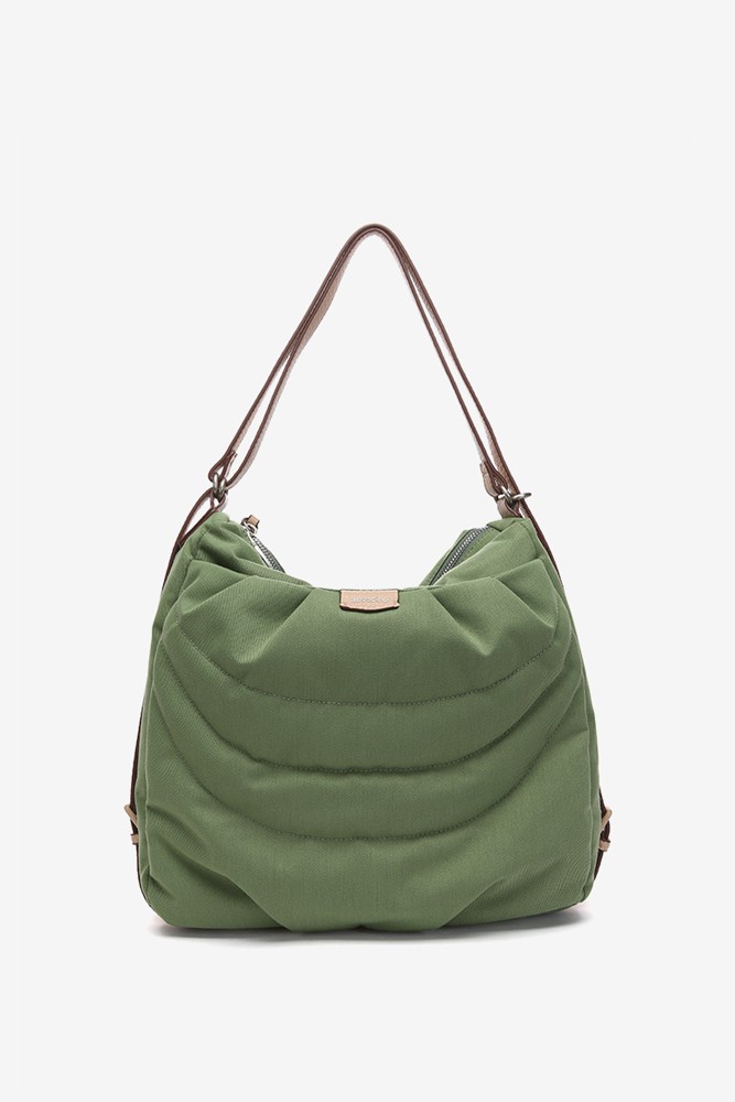 Abbacino Bolso - mochila en materiales reciclados y acolchados verde Últimos 3 días