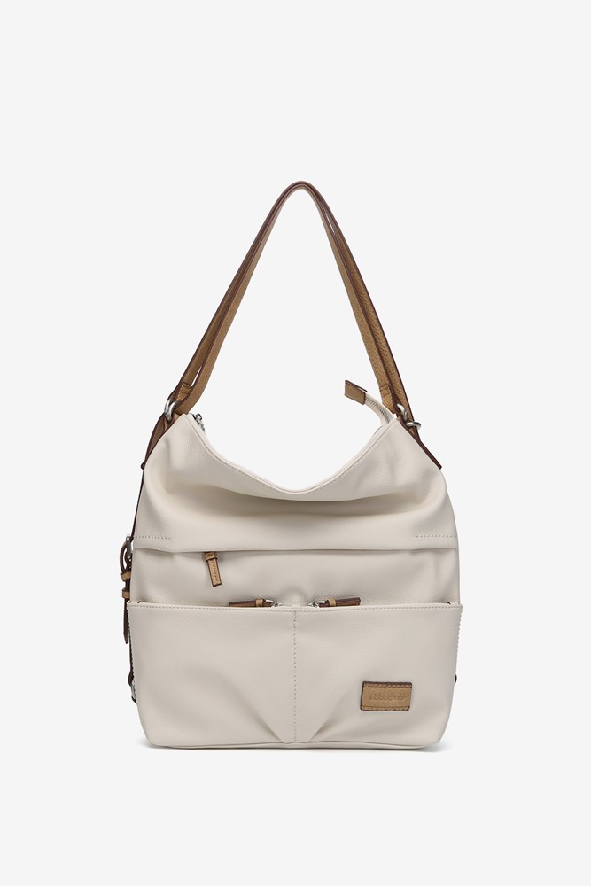 Abbacino Bolso - mochila en materiales reciclados beige Último día