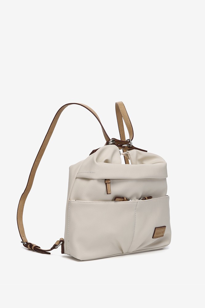 Abbacino Bolso - mochila en materiales reciclados beige Último día