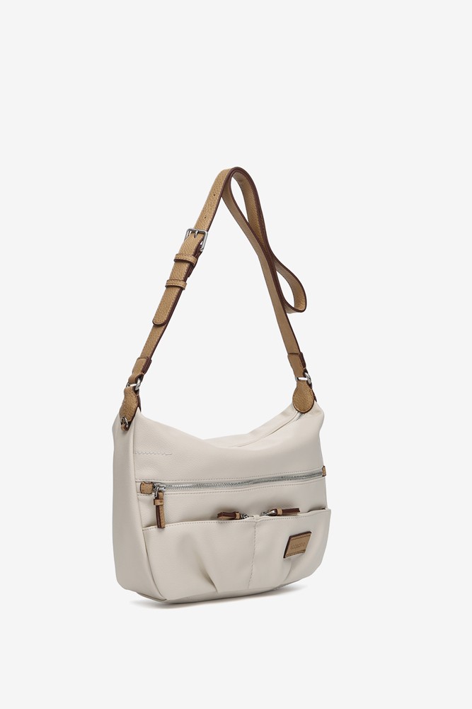 Abbacino Bandolera en materiales reciclados beige