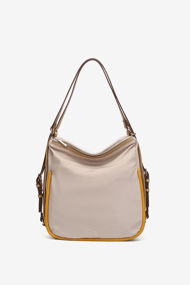 Abbacino Bolso - mochila en materiales reciclados beige Precios de Black Friday