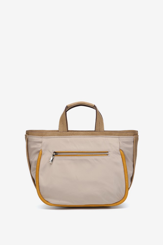 Abbacino Bolso shopper en materiales reciclados beige Libre de impuestos