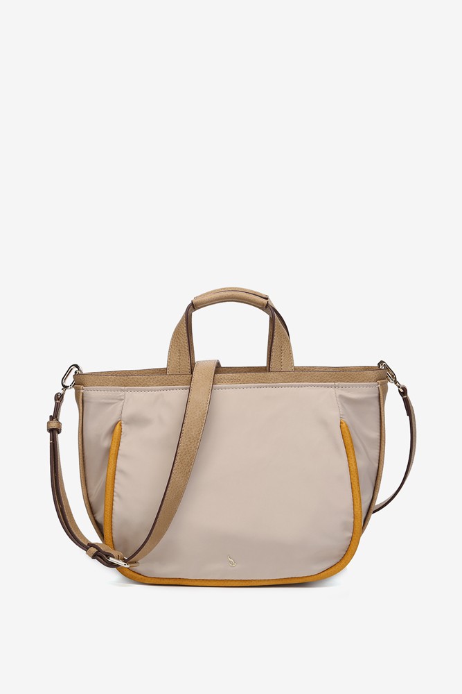 Abbacino Bolso shopper en materiales reciclados beige Libre de impuestos