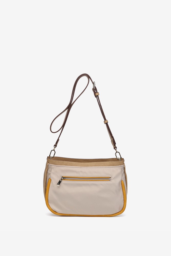 Abbacino Bandolera en materiales reciclados beige Oferta exclusiva