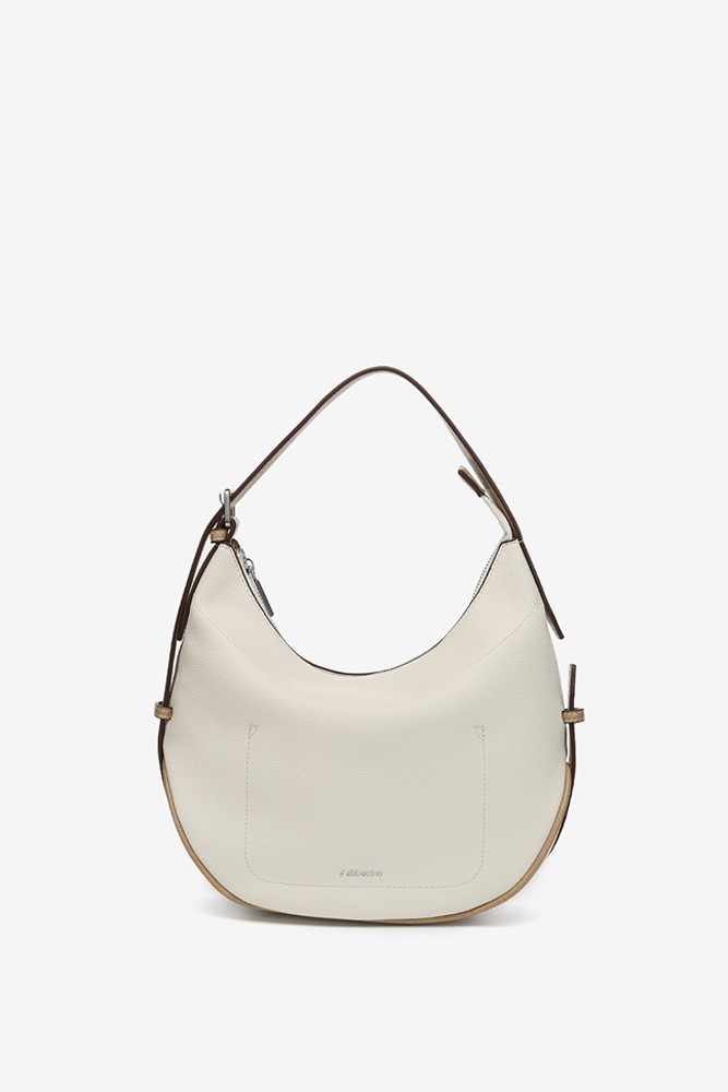 Abbacino Bolso de hombro en materiales reciclados beige Rebajas de fin de temporada