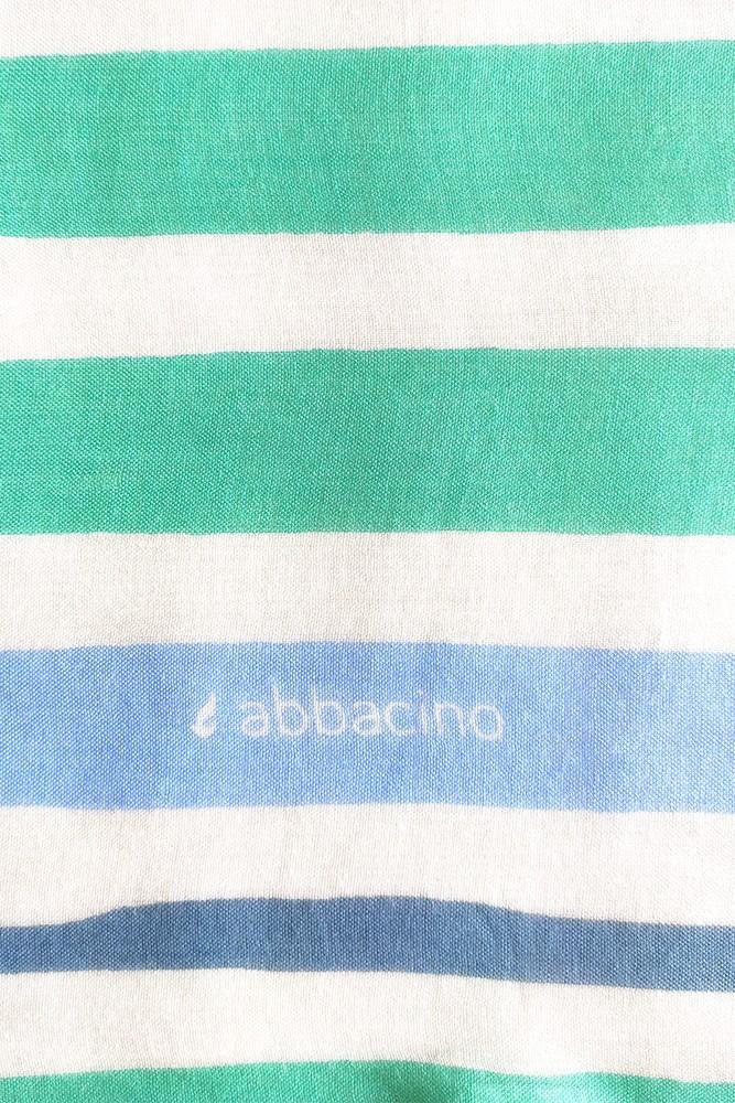 Abbacino Pañuelo de mujer de viscosa con print a rayas turquesa Outlet online