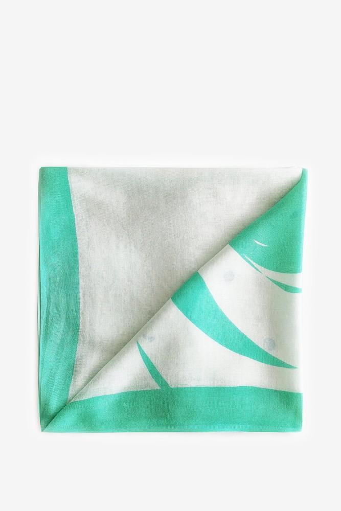 Abbacino Pañuelo de mujer de viscosa con print abstracto en turquesa Rebajas