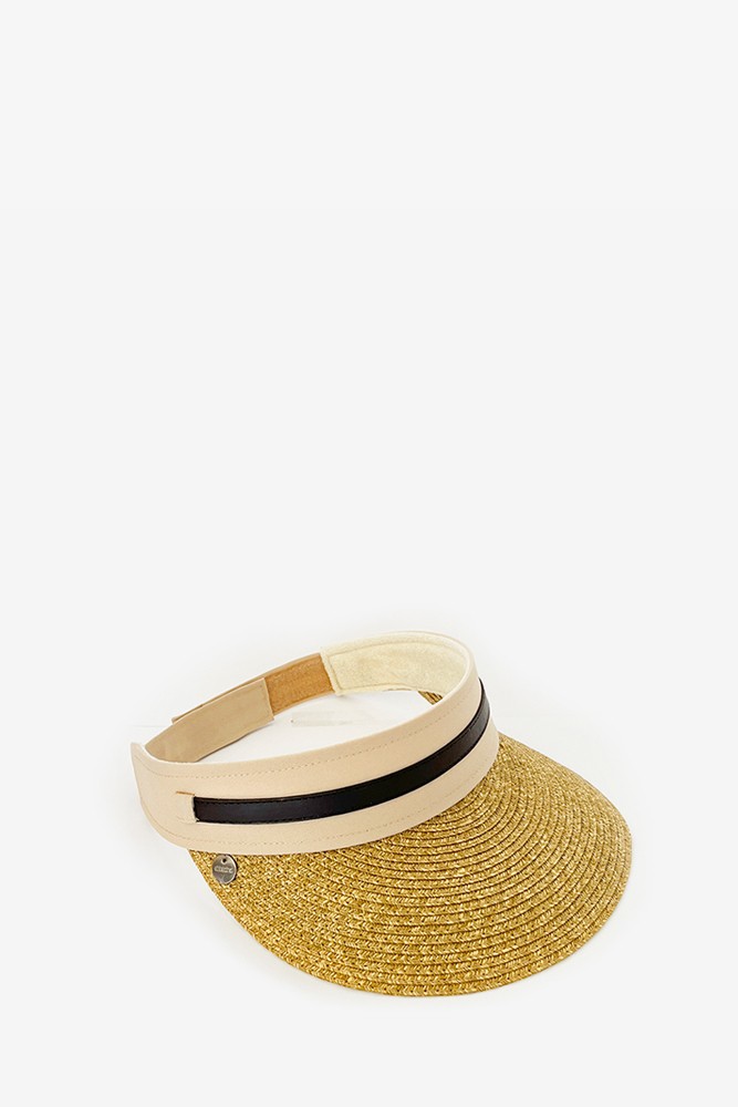 Abbacino Visera de mujer en beige y blanco