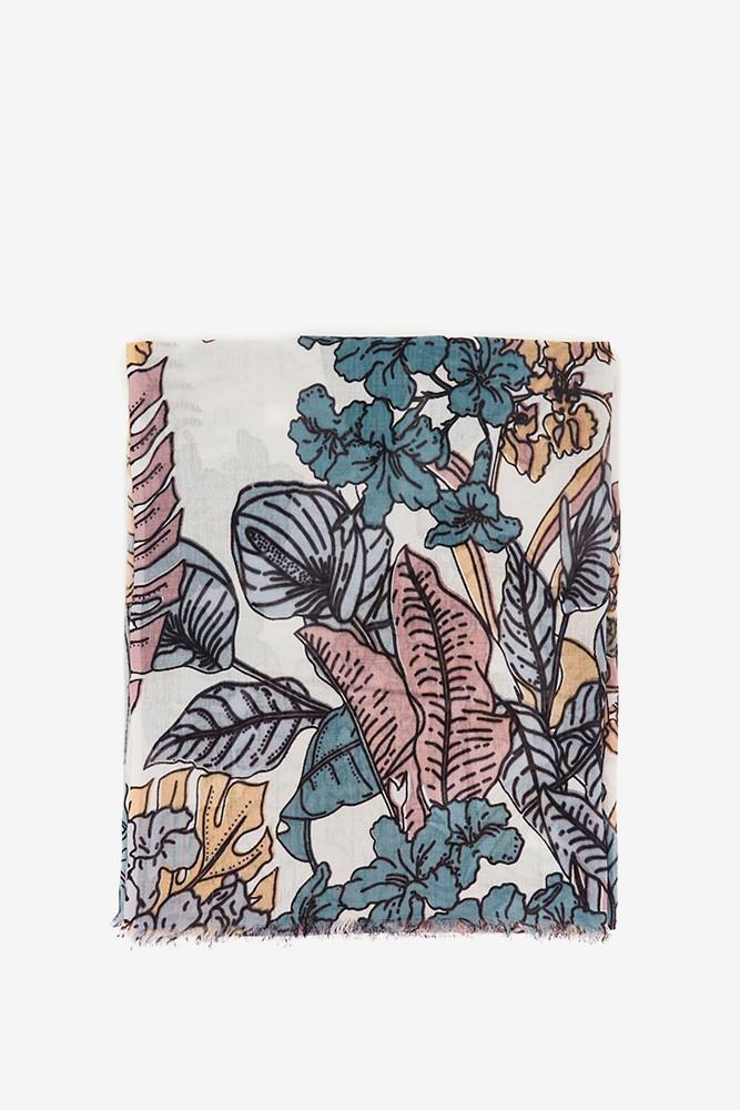 Abbacino Pañuelo de viscosa con estampado floral en tonos grises Envío gratis