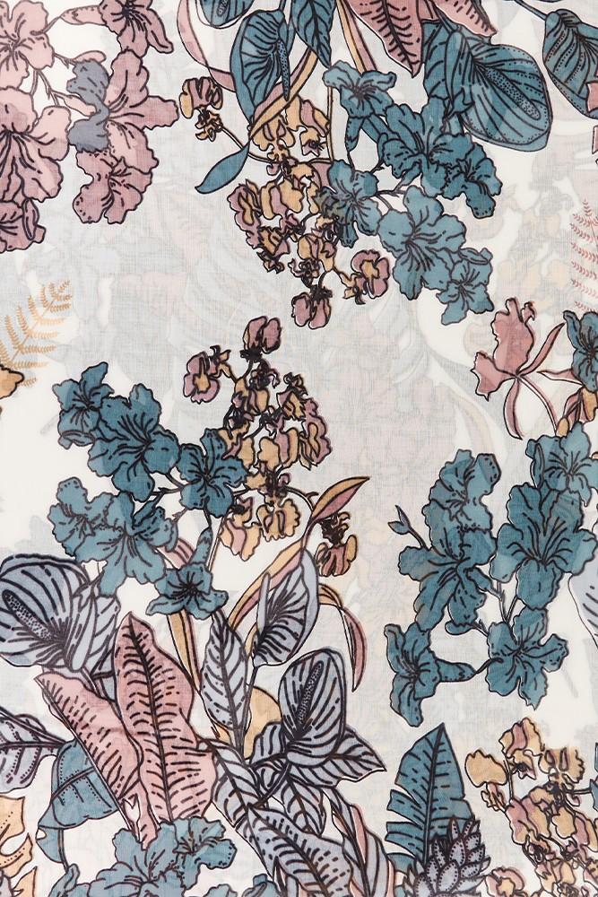 Abbacino Pañuelo de viscosa con estampado floral en tonos grises Envío gratis