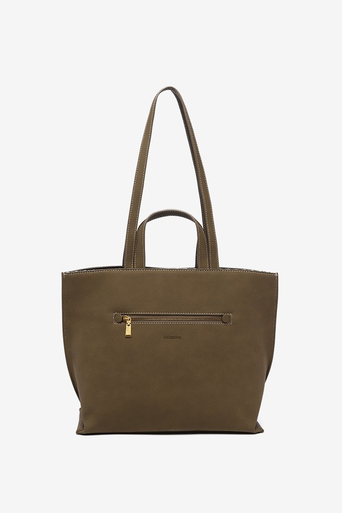 Abbacino Bolso shopper en materiales reciclados verde Últimos 3 días